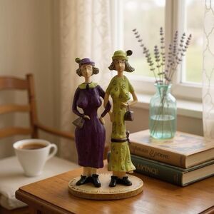 Sandy Gervais “If We Live To Be a 103 Best Friends We Will Be” Figurine